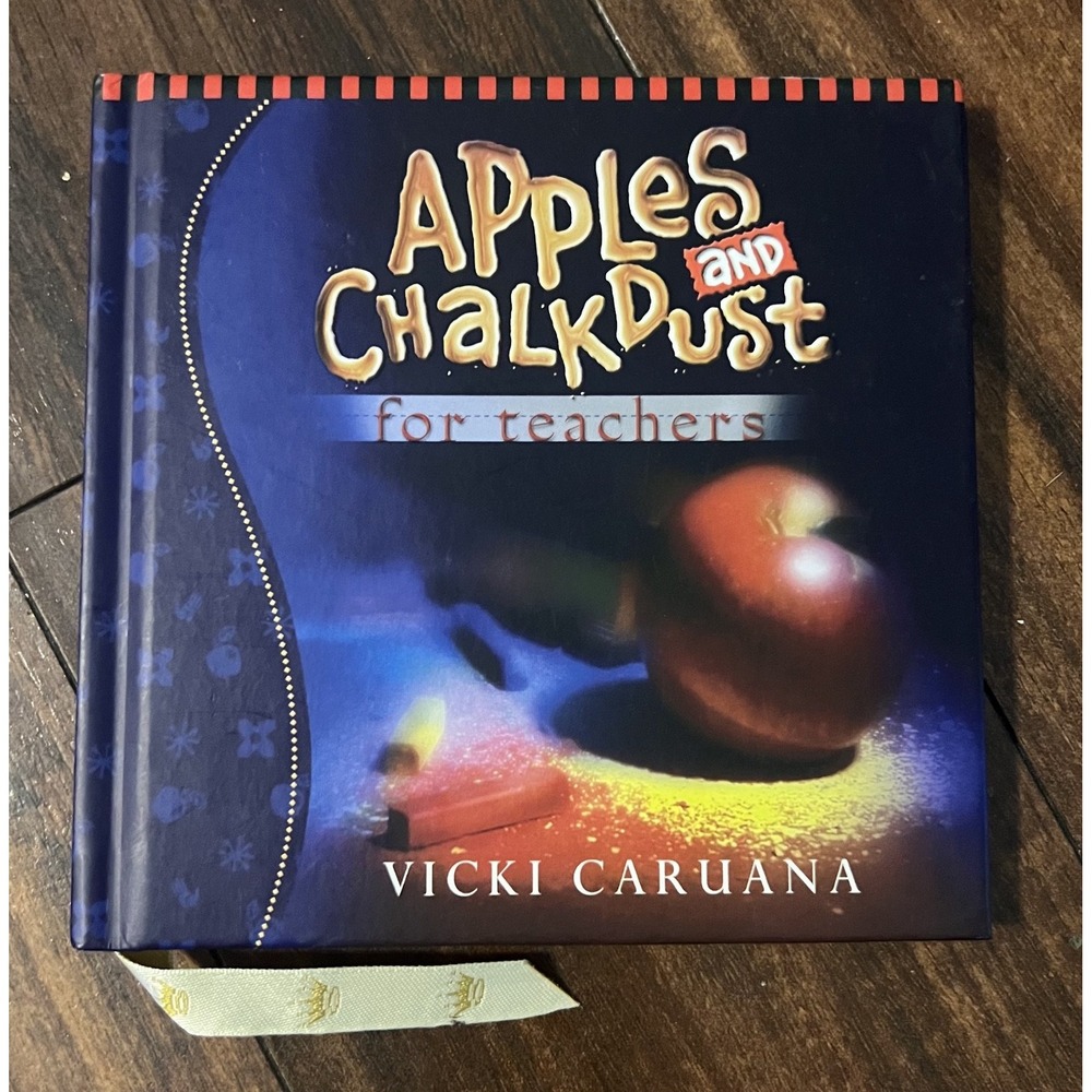 Apples and Chalkdust for Teachers Gift Vicki Caruana Hallmark Hardcover Like New
